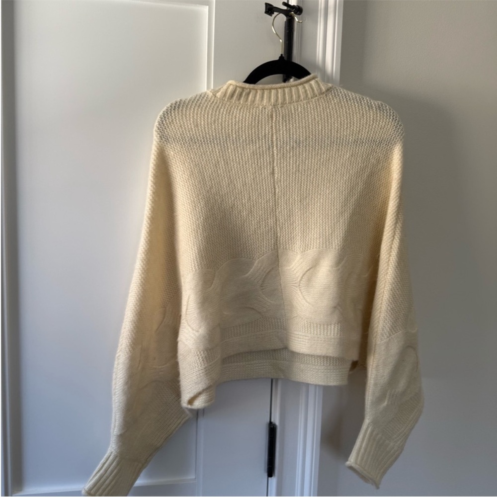 Parker Cream Crew Neck Sweater with Relaxed Fit😍 - Picture 3 of 8